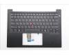 Lenovo 5M11S26954 C-Cover with keyboard, Ukraine, Black, Backlight, US