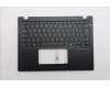 Lenovo 5M11S33706 C-Cover with keyboard, German, Black, Backlight, Heat Staking, UK