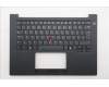 Lenovo 5M11T55183 C-Cover with keyboard, Portuguese, Black, Backlight, Smart Card Reader, UK