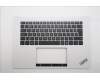 Lenovo 5M11T58914 C-Cover with keyboard, Czech Slovakian, White, FingerPrint, UK