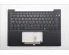 Lenovo 5M11U12123 C-Cover with keyboard, Estonian, Black, Backlight, NFC, UK