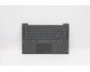 Lenovo Gehäuseoberseite C81YM, Kunststoff Schwarz, mit Fingerabdruckleser, Tastatur ohne Hintergrundbeleuchtung, Italienisch Layout für Lenovo IdeaPad 5-14ITL05 (82FE)