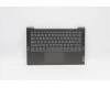 Lenovo Gehäuseoberseite C81YM, Aluminium, Schwarz, mit Fingerabdrucksensor, Tastatur ohne Hintergrundbeleuchtung, Nordisch für Lenovo IdeaPad 5-14ITL05 (82FE)