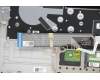 5CB1A13920 Lenovo Geh&auml;useoberseite C81YM, Plastik, Silber, mit Fingerabdruckleser, Hintergrundbeleuchtete Tastatur (US-Layout)