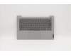 5CB1A13933 Lenovo Geh&auml;useoberseite C81YM, Plastik, Silber, mit Fingerabdruckleser, Tastatur ohne Hintergrundbeleuchtung (Britisches Layout)