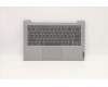 Lenovo Gehäuseoberseite C81YM Kunststoff Silber ohne Fingerabdrucksensor, ohne Hintergrundbeleuchtete Tastatur, Belgisch für Lenovo IdeaPad 5-14ITL05 (82FE)