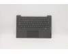 Lenovo Gehäuseoberseite C81YM Kunststoff Schwarz ohne Fingerabdrucksensor, Hintergrundbeleuchtete Tastatur, Spanisch für Lenovo IdeaPad 5-14ITL05 (82FE)