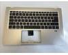 Acer 6B.HYMN8.023 Tastatur gold mit Topcase nordisch mit Backlight