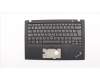 Lenovo 01YR629 C-Cover with keyboard, Spanish, Black, Backlight, Fingerprint, NFC, UK