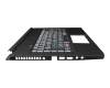 025.901I0.0001 Original Acer Tastatur inkl. Topcase DE (deutsch) schwarz/transparent/schwarz mit Backlight