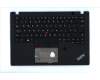 Lenovo 02HM307 C-Abdeckung mit Tastatur, Englisch (GB), Schwarz, Hintergrundbeleuchtung, Fingerabdruck