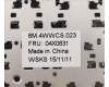 Lenovo 04X0631 KEYBD FRU Prince-KBD CZH CHY