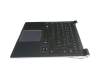 090008442074 Original Samsung Tastatur inkl. Topcase DE (deutsch) schwarz/schwarz mit Backlight