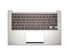 0K200-0030300 Original Asus Tastatur inkl. Topcase DE (deutsch) schwarz/silber mit Backlight