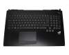 0KN0-P41GE12 Original Pega Tastatur inkl. Topcase schwarz/schwarz mit Backlight