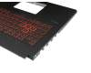 0KN1-5J1GE21 Original Pega Tastatur inkl. Topcase DE (deutsch) schwarz/rot/schwarz mit Backlight