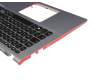 0KNB0-2608GE00 Original Asus Tastatur inkl. Topcase DE (deutsch) schwarz/silber mit Backlight