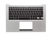 0KNB0-3625GE00 Original Asus Tastatur inkl. Topcase DE (deutsch) schwarz/silber mit Backlight