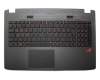 0KNB0-622GGE00 Original Asus Tastatur inkl. Topcase DE (deutsch) schwarz/schwarz mit Backlight