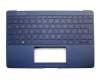 0KNB0-D604GE00 Original Asus Tastatur inkl. Topcase DE (deutsch) blau mit Backlight