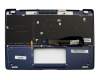 0KNB0-D604GE00 Original Asus Tastatur inkl. Topcase DE (deutsch) blau mit Backlight