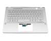 0KNR0-2617GE00 Original Asus Tastatur inkl. Topcase DE (deutsch) silber/silber mit Backlight