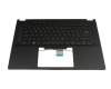 0KNR0-291DSF00 Original Asus Tastatur inkl. Topcase SF (schweiz-französisch) schwarz/schwarz mit Backlight