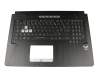 0KNR0-661PFR00 Original Asus Tastatur inkl. Topcase FR (französisch) schwarz/schwarz mit Backlight