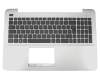 Tastatur inkl. Topcase DE (deutsch) schwarz/silber original für Asus A555LN