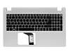 1KAJZZG0043 Original Quanta Tastatur inkl. Topcase DE (deutsch) schwarz/silber mit Backlight