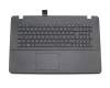 Tastatur inkl. Topcase DE (deutsch) schwarz/schwarz original für Asus F751LB