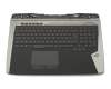 V153162A Original Sunrex Tastatur inkl. Topcase DE (deutsch) schwarz/schwarz mit Backlight