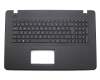 Tastatur inkl. Topcase DE (deutsch) schwarz/schwarz original für Asus R752NA Serie