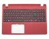 460.0530B.0002 Original Acer Tastatur inkl. Topcase DE (deutsch) schwarz/rot