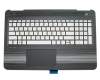 Tastatur inkl. Topcase DE (deutsch) silber/schwarz mit Backlight original für HP Pavilion 15-bc007ng (X3P00EA)