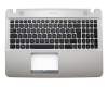 Tastatur inkl. Topcase DE (deutsch) schwarz/braun original für Asus VivoBook F541UV Serie