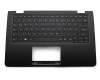 Tastatur inkl. Topcase DE (deutsch) schwarz/schwarz original für Lenovo Flex 3-1120 (80LX)