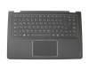 Tastatur inkl. Topcase DE (deutsch) schwarz/schwarz mit Backlight original für Lenovo Yoga 3 1470 (80KQ)