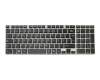 K000132460 Original Toshiba Tastatur CH (schweiz) schwarz/silber mit Backlight