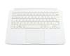 SG-62310-2DA Original LiteOn Tastatur inkl. Topcase DE (deutsch) weiß/weiß
