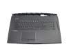 Tastatur inkl. Topcase DE (deutsch) schwarz/schwarz mit Backlight original für MSI GT73EVR 7RF (MS-17A1) Serie