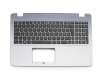 Tastatur inkl. Topcase DE (deutsch) schwarz/silber original für Asus VivoBook 15 X542UN