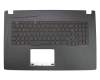 Tastatur inkl. Topcase UK (englisch) schwarz/schwarz mit Backlight original für Asus TUF FX753VD