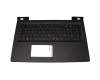 Tastatur inkl. Topcase DE (deutsch) schwarz/schwarz mit Backlight original für Lenovo IdeaPad 700-15ISK (80RU00DJGE)