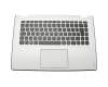 PK130YC1A19 Original LCFC Tastatur inkl. Topcase DE (deutsch) schwarz/weiß mit Backlight