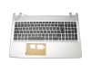 Tastatur inkl. Topcase DE (deutsch) schwarz/silber original für Medion Akoya E6417 (D15DIN)