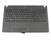 Tastatur inkl. Topcase DE (deutsch) schwarz/schwarz mit Backlight original für Acer TravelMate P2510-G2-M Serie