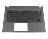 6B.MXQN2.010 Original Acer Tastatur inkl. Topcase DE (deutsch) schwarz/grau