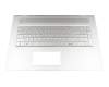 Tastatur inkl. Topcase DE (deutsch) silber/silber mit Backlight original für HP Envy 17-ae003ng (1VA49EA)
