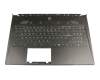 Tastatur inkl. Topcase DE (deutsch) schwarz/schwarz mit Backlight original für MSI GS60 2QD (MS-16H7)